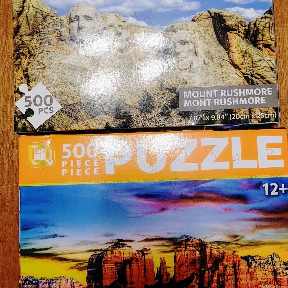 NIB/NWT 2 500 PC MINI PUZZLES